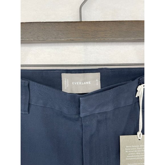Everlane Performance Men's Chino Navy Blue Pants Size 32x30 Straight Leg NWT - Picture 4 of 9